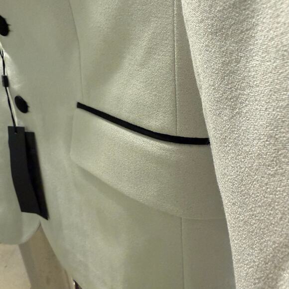 J.Lindeberg Men’s Blazer Western Fringe White Black Rodeo Maximalism Size 48 NWT - Picture 6 of 11